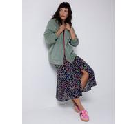 SCAMP & DUDE SCAMP & DUDE Green Quilted Bolt Bomber Jacket