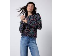 SCAMP & DUDE SCAMP & DUDE Grey Classic Sweatshirt with Leopard & Lightning Bolt