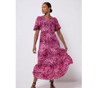 SCAMP & DUDE SCAMP & DUDE Pink Angel Sleeve Midi Tea Dress Pink EU 40 (UK 12)