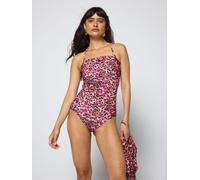 SCAMP & DUDE SCAMP & DUDE Pink Paradise Cheetah Bandeau Swimsuit