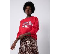 SCAMP & DUDE SCAMP & DUDE Red Oversized Varsity Sweatshirt