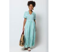 SCAMP & DUDE SCAMP & DUDE Stripe Tie Front Maxi Dress Vert 38