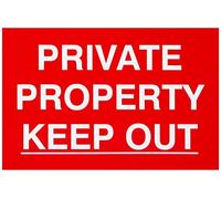 Scan SCA1652 Panneau autocollant en PVC - Propriété privée Keep Out - 300 x 200 mm