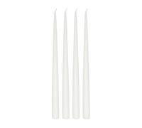 Scandi Essentials Bougie antique Atmosphere 32 cm. lot de 4 Blanc