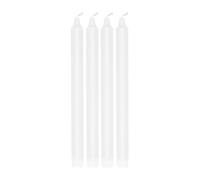 Scandi Essentials Bougie pour chandelier Ambiance 27 cm. lot de 4 Blanc