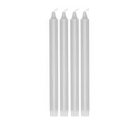 Scandi Essentials Bougie pour chandelier Ambiance 27 cm. lot de 4 Gris glacé