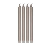 Scandi Essentials Bougie pour chandelier Ambiance 27 cm. lot de 4 Taupe