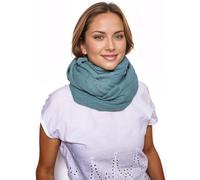 Scandi Linen Écharpe tube en mousseline pour femme - Écharpe tube en mousseline pour femme - Écharpe d'été légère, vert, taille unique