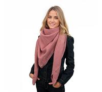 Scandi Linen Sciarpa in tessuto di mussola, panni di mussola, sciarpa di mussola per donna Colore malva 135x135 cm