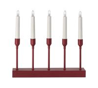 Scandi Living Chandelier de l'Avent portable 30 cm Kindle Rouge foncé