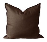 Scandi Living Housse de coussin en lin Calm 50x50 cm Chocolate Brown