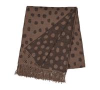 Scandi Living Plaid en laine Droplets 130x185 cm Marron