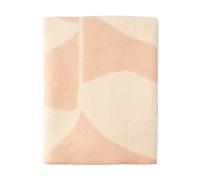 Scandi Living Plaid en laine Leaf 130x180 cm Peach