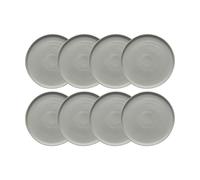 Scandi Living Sandsbro petite assiette gris clair. Ø20 cm. lot de 8