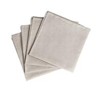 Scandi Living Serviettes de table Clean 45 x 45 cm lot de 4 Greige