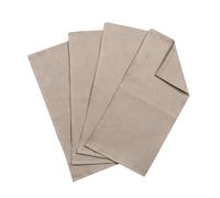 Scandi Living Serviettes de table Clean 45 x 45 cm lot de 4 sable