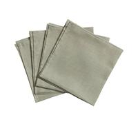Scandi Living Serviettes de table Clean 45 x 45 cm lot de 4 vert poussiéreux