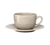 Scandi Living Tasse avec soucoupe Freckle 26 eige