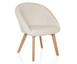SCANDI TED - Chaise rembourrée Blanc