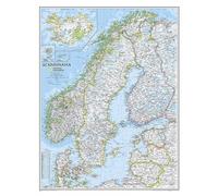 Scandinavia Classic Flat: Wall Maps Countries & Regions