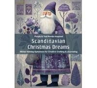 Scandinavian Christmas Dreams: Purple & Teal Nordic-Inspired Winter Holiday Ephemera for Creative Crafting & Journaling