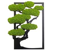 Scandinavian Moss Tableau en mousse en forme d'arbre - Joli arbre mural - Donnez vie à votre appartement - Tableau mural en matières premières naturelles et mousse décorative - 50 x 31 cm