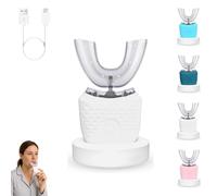 Scandinavian Smiles Toothbrush - 360° Full Coverage Silicone Brush, 3 Speed Gears, scandinavian toothbrush use Waterproof Design, 30-Second Deep Cleaning, Effortless Oral Care (White)