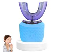 Scandinavian Smiles Toothbrush, Smiles 360° Electric Toothbrush, U-Shaped Toothbrushs Adults, Self Brushing Toothbrushes, 360° Oral Cleaning, Ergonomic Handle for Effortless Oral Care (Blue)
