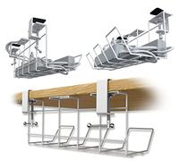 Scanfield Lot de 2 Range-câbles de Bureau Robustes et spacieux, évite Les surchauffes, étagère modulaire pour Ranger Les câbles