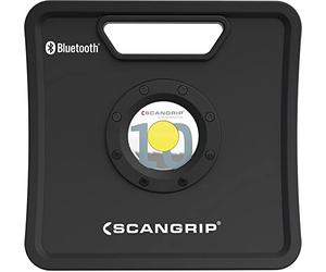 Scangrip 03.5444 Lampe de travail NOVA 10K avec technologie LED COB 84 W et câble de 5 mètres, construite selon la e protection IP67, 240 W, 240 V, gris foncé, noir, 30,2 x 10,2 x 29,8 cm