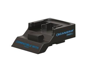 Scangrip Connecteur intelligent compatible Hikoki : Utilisez des batteries 18V/20V en toute sécurité sur vos lampes de travail, avec protection intégrée contre décharges, surcharges et surchauffes