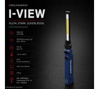 SCANGRIP Lampe De Travail LED COB Sur Batterie 500 lm Projecteur Slim IP30 Bleu