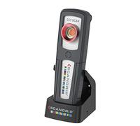 SCANGRIP Sunmatch 4 Lampe de travail LED portable rechargeable pour détails et correspondance des couleurs, 500 lumens, balayage CCT en continu 2500 K à 6500 K, aimant intégré et clip de poche,