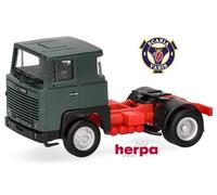 Scania 141 Tracteur solo (1976) vert foncé - Herpa - 1/87 (Ho)