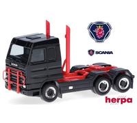 Scania 143 M SL Tracteur solo caréné noir 6x2 - Herpa - 1/87 (Ho)