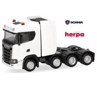 Scania CS 20 HD Tracteur lourd 8x4 blanc - Herpa - 1/87 (Ho)