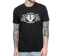 Scania V8 Power Graphic Tee Shirt Casual Tops Men O Neck T Shirt Adult Tee Shirt Black S