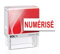 Scannée Colop P20 Self Encrage Stationary Office personnalisé Rubber Stamp Mini Stamper Personlized Rouge 14 X 38 mm