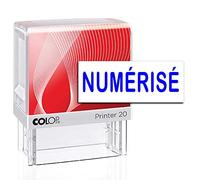 Scannée Colop P20 Self Encrage Stationary Office personnalisé Rubber Stamp Mini Stamper Personlized Bleu 14 X 38 mm