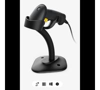 Scanner 1D Inateck BCST-33_BLACK, Lecture Codabar, Code 128, EAN, USB, ABS/PC/TPU, Noir/Jaune, Auto/Manuel, Windows/macOS/Linux, 159.4x69x114.6mm, 116g