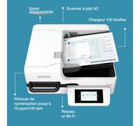 Scanner à plat Epson DS-71000WN, A3, chargeur 150 feuilles
