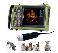 Scanner À Ultrasons Vétérinaire Portable Echographie Appareil Grossesse Machine À Ultrasons Vétérinaire Avec 3,5 MHz Sonde Convexe 8 Champs De Couleur Pour Chiens, Chats Et Pour Test De Gestation