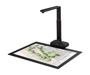Scanner A2 pour livres et documents - Scanner d'appareil photo haute résolution 23 MP avec aplatissement automatique, lumières LED et retrait d'empreintes digitales pour archivage grand format A3/A2