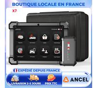 Scanner ANCEL X7 OBD2, tous les systèmes, outil de Diagnostic de Scanner de voiture avec Test actif, Service de réinitialisation 10 +, Scanner de défauts de voiture de 10.1 pouces X7