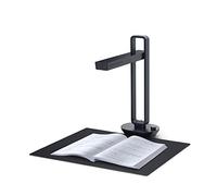 Scanner Book Scanner Aura Pro Portable Document Scanner 14MP Max A3 Size with Smart OCR LED Table Desk Lamp for Family Home Office for Live Demo Web Conferencing Remote Teaching (Dark Gray U)