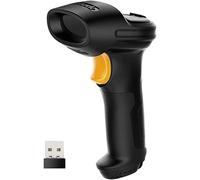 Scanner de code-barres laser sans fil 2. 4ghz, rayon de 35m, scan automatique et précis, autonomie d''environ 15 jours