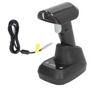 Scanner de Codes à Barres Bluetooth sans Fil, Lecteur de Codes à Barres 1D 2D, Scanner de Codes QR avec Base pour logistique Express