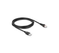 DeLOCK Câble de scanneur de code-barres RJ50 vers USB 2.0 Type-A, 3 m