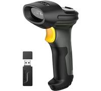 Inateck Scanner de Codes à Barres sans Fil 1D, Lecteur de Codes à Barres Bluetooth, 100 Mètres de Portée de Transmission, Lire Les Codes-Barres sur L'écran, Pro 7