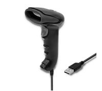 Qoltec Lecteur de codes-barres 50866 – Laser 1D CCD USB Noir